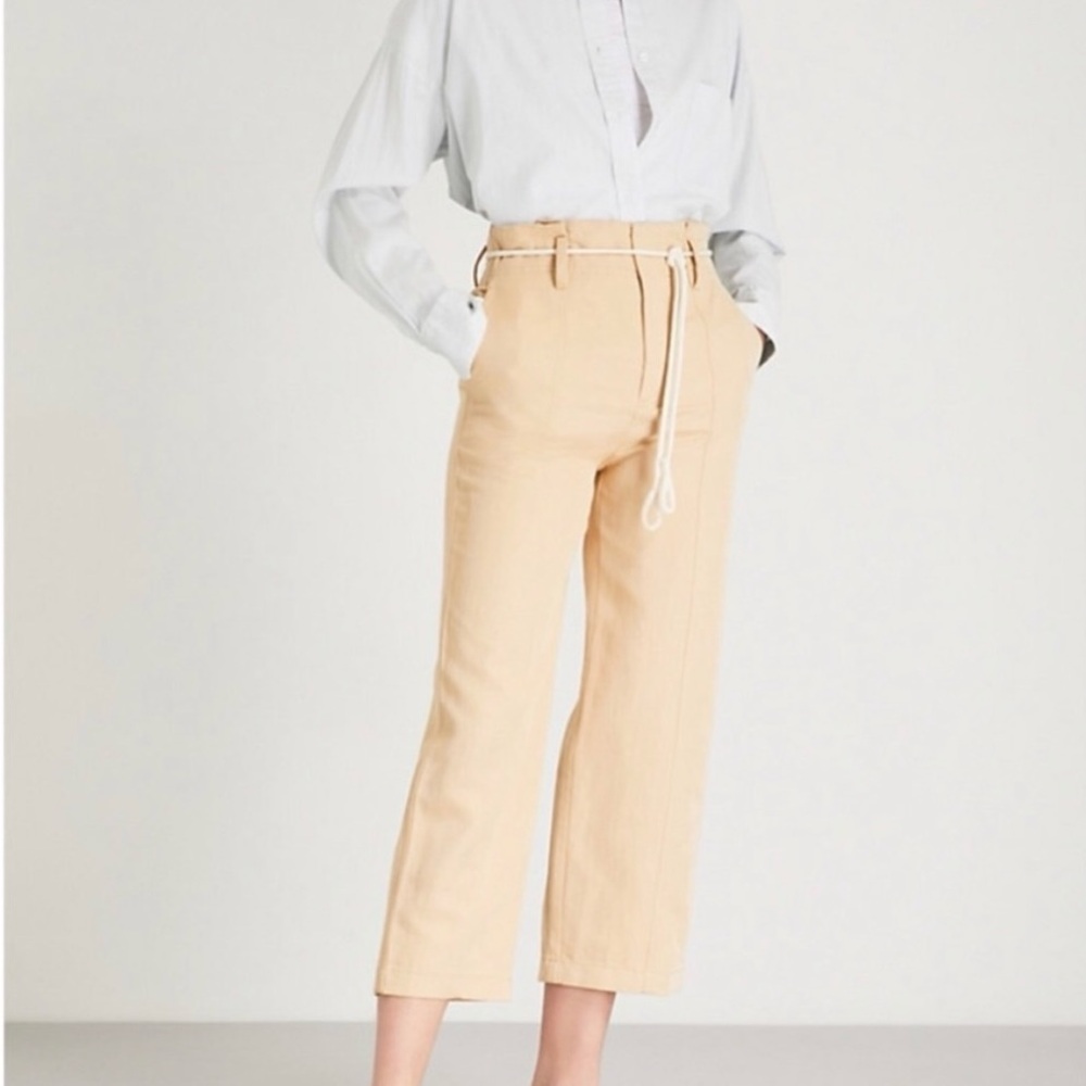 Vince High Waisted Crop Pants Size 2 Tan